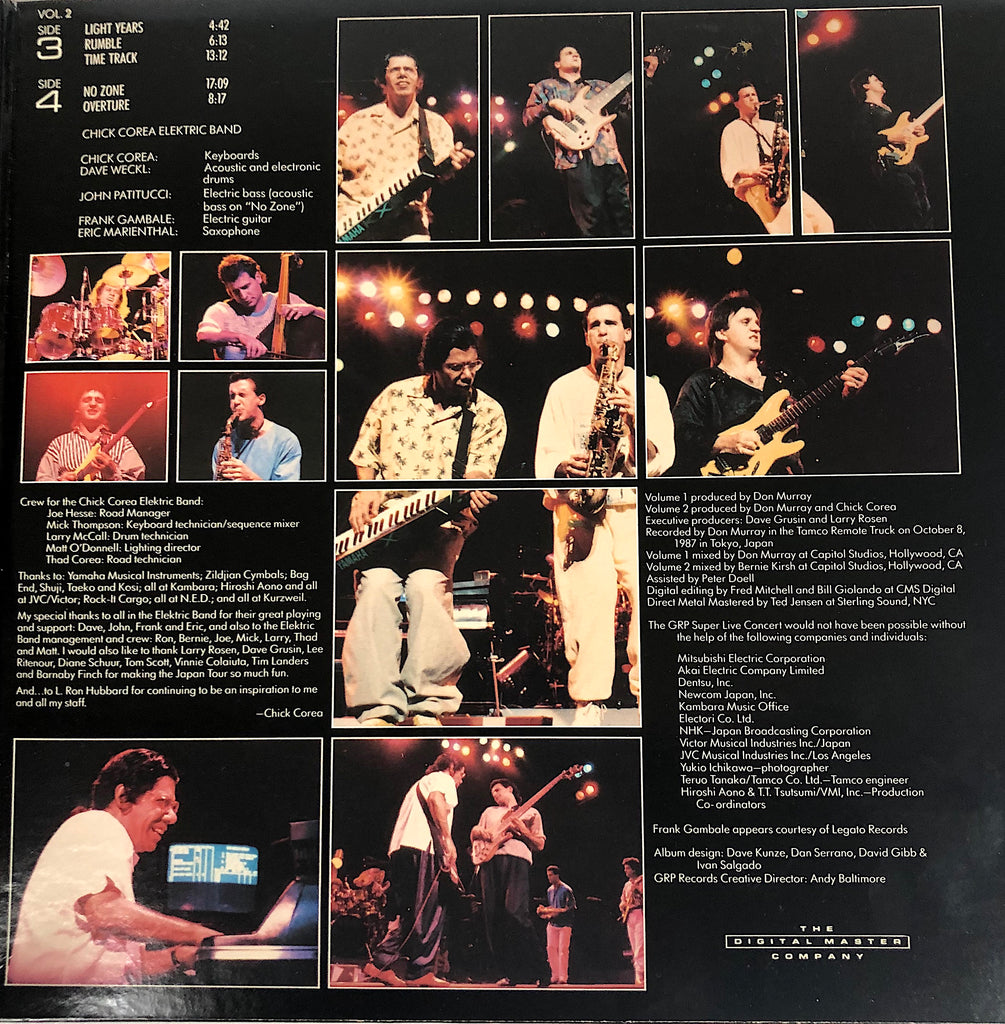 GRP SUPER LIVE IN CONCERT (2-LP Set) – Chick Corea